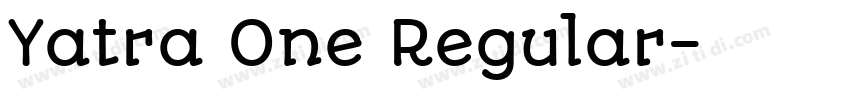 Yatra One Regular字体转换